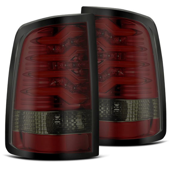 AlphaRex 2009-2018 Ram Truck PRO-Series LED Tail Lights Red-Smoke