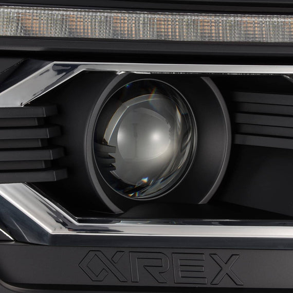 AlphaRex 2012-2015 Toyota Tacoma LUXX-Series LED Projector Headlights Black