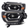 AlphaRex 2012-2015 Toyota Tacoma LUXX-Series LED Projector Headlights Black