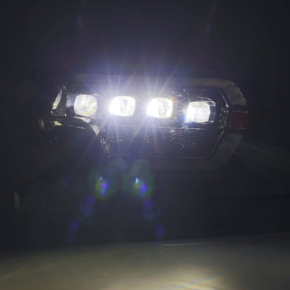 AlphaRex 2012-2015 Toyota Tacoma NOVA-Series LED Projector Headlights Black
