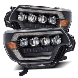 2012-2015 Toyota Tacoma NOVA-Series LED Projector Headlights Black Headlights Assembly AlphaRex 