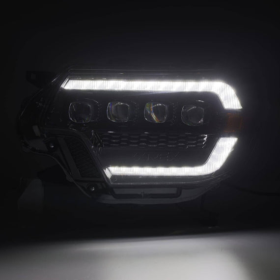 AlphaRex 2012-2015 Toyota Tacoma NOVA-Series LED Projector Headlights Black