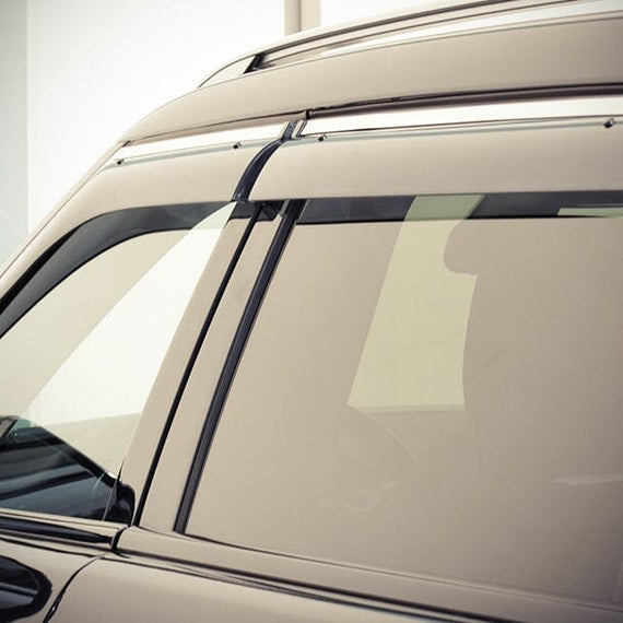 2012-2019 Land Rover Evoque Taped-on Window Visors (Chrome Trim)