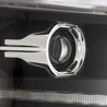 AlphaRex 2014-2015 Chevrolet Silverado LUXX-Series LED Projector Headlights Black