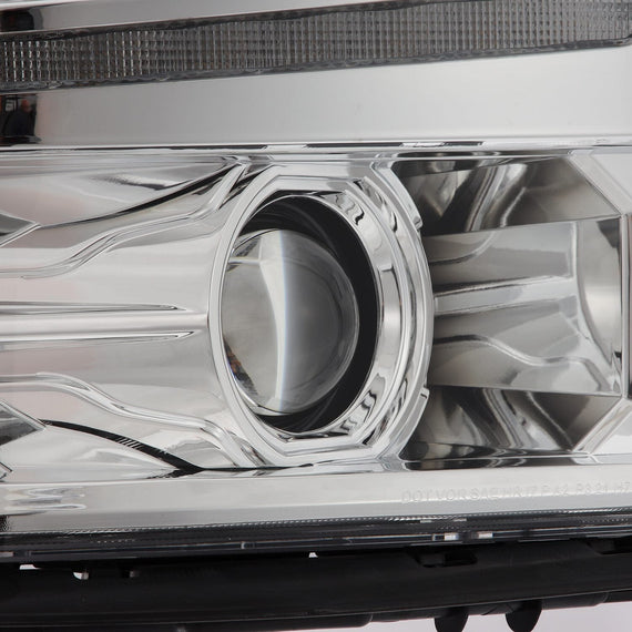 AlphaRex 2014-2015 Chevrolet Silverado LUXX-Series LED Projector Headlights Chrome
