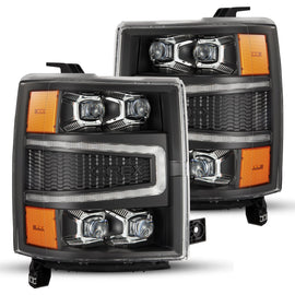 2014-2015 Chevrolet Silverado NOVA-Series LED Projector Headlights Black Headlights Assembly Truck2go 