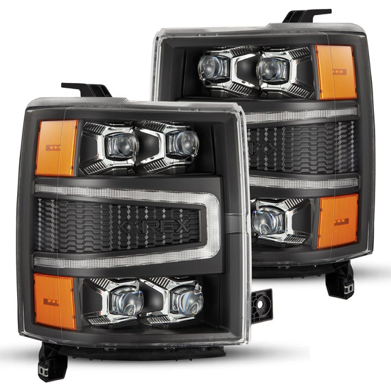 2014-2015 Chevrolet Silverado NOVA-Series LED Projector Headlights Black