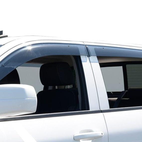 2014-2018 Chevrolet Silverado / GMC Sierra Crew Cab Taped-on Window Visors