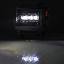 2014-2018 GMC Sierra NOVA-Series LED Projector Headlights Black Headlights Assembly AlphaRex 