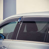 2014-2019 Toyota Highlander Premium Series Taped-on Window Visors (Chrome Trim)