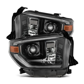 2014-2021 Toyota Tundra LUXX-Series LED Projector Headlights Alpha-Black Headlights Assembly AlphaRex 