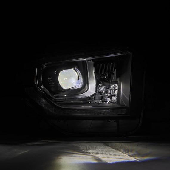 AlphaRex 2014-2021 Toyota Tundra LUXX-Series LED Projector Headlights Black