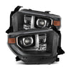 AlphaRex 2014-2021 Toyota Tundra LUXX-Series LED Projector Headlights Black