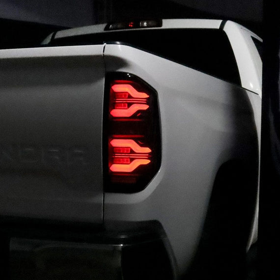 AlphaRex 2014-2021 Toyota Tundra LUXX-Series LED Tail Lights Alpha-Black