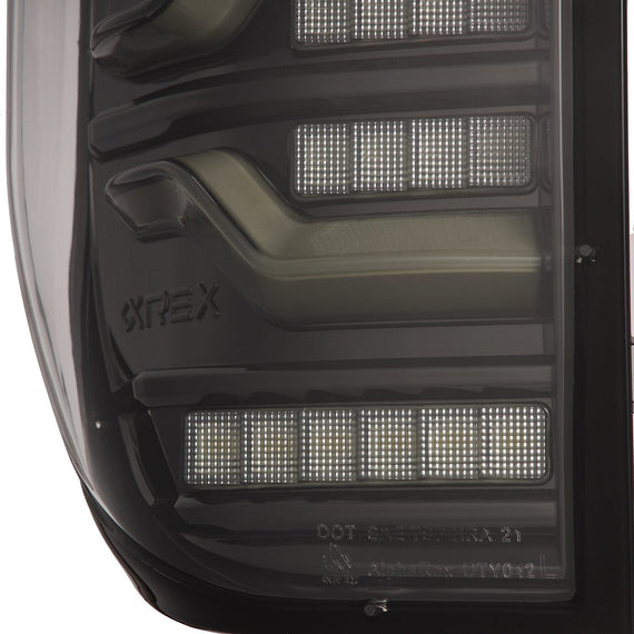 AlphaRex 2014-2021 Toyota Tundra LUXX-Series LED Tail Lights Black