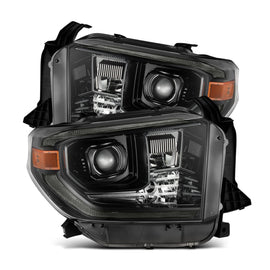 2014-2021 Toyota Tundra MK II PRO-Series Halogen Projector Headlights Alpha-Black Headlights Assembly AlphaRex 
