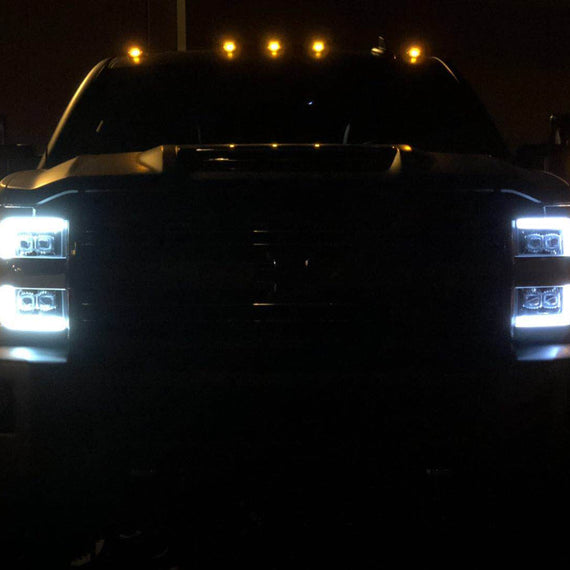 AlphaRex 2015-2019 Chevrolet Silverado 2500HD/3500HD MK II NOVA-Series LED Projector Headlights Chrome