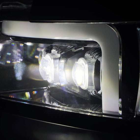 AlphaRex 2015-2019 Chevrolet Silverado 2500HD/3500HD MK II NOVA-Series LED Projector Headlights Jet Black