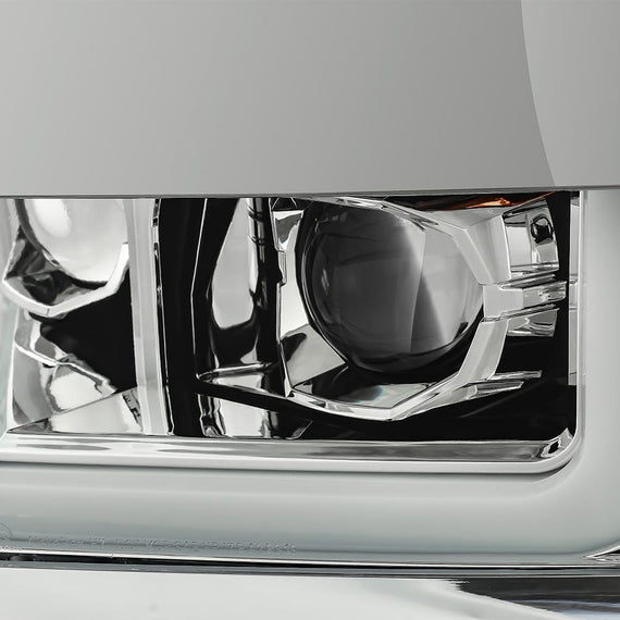 AlphaRex 2015-2019 Chevrolet Silverado 2500HD/3500HD PRO-Series Halogen Projector Headlights Chrome