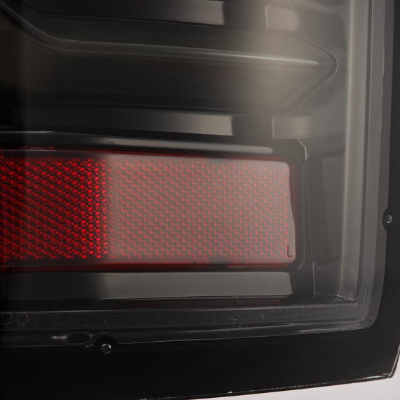 AlphaRex 2015-2019 GMC Sierra 3500HD Dually LUXX-Series LED Tail Lights Alpha-Black