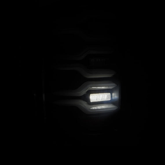 AlphaRex 2015-2019 GMC Sierra 3500HD Dually LUXX-Series LED Tail Lights Black