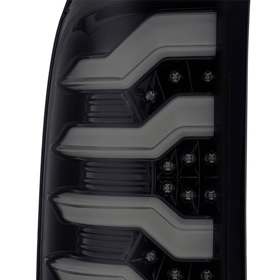 AlphaRex 2014-2018 GMC Sierra 3500HD Dually PRO-Series LED Tail Lights Jet Black