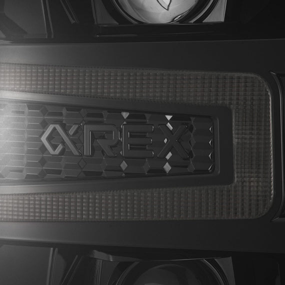 AlphaRex 2016-2018 Chevrolet Silverado 1500 LUXX-Series LED Projector Headlights Alpha Black