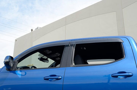2016-2023 Toyota Tacoma Double Cab Premium Series Taped-on Window Visors