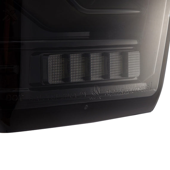 AlphaRex 2016-2023 Toyota Tacoma LUXX-Series LED Tail Lights Alpha-Black