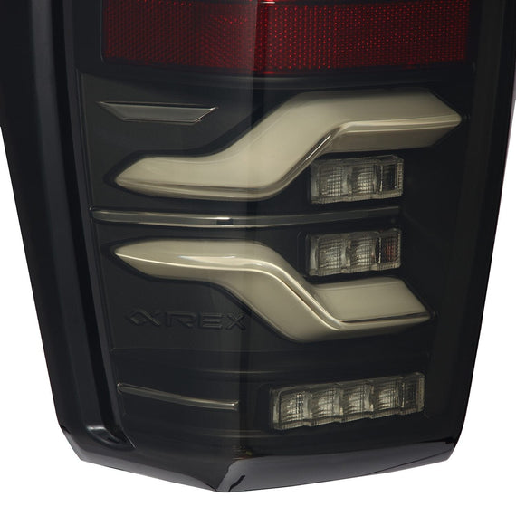 AlphaRex 2016-2023 Toyota Tacoma LUXX-Series LED Tail Lights Black