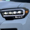 AlphaRex 2016-2023 Toyota Tacoma NOVA-Series LED Projector Headlights Alpha-Black