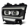 AlphaRex 2019-2022 Ram 2500/3500/4500/5500 LUXX-Series LED Projector Headlights Black