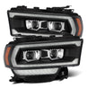 AlphaRex 2019-2022 Ram 2500/3500/4500/5500 PRO-Series Halogen Projector Headlights Black
