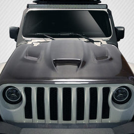 2019-2023 Jeep Wrangler JL / Gladiator JT Hellcat Look Carbon Fiber Hood Truck2go 