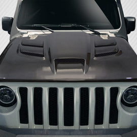 Buy Jeep Wrangler JL / Gladiator JT Viper Look Carbon Fiber Hood