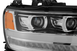 2019-2023 Ram 1500 LUXX-Series LED Projector Headlights Chrome Headlights Assembly AlphaRex 