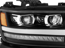 2019-2023 Ram 1500 LUXX-Series LED Projector Headlights Jet Black Headlights Assembly AlphaRex 