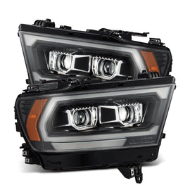 2019-2023 Ram 1500 (MK II 2500 Style) LUXX-Series LED Projector Headlights Black Headlights Assembly AlphaRex 