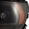 AlphaRex 2019-2023 Ram 1500 (MK II 2500 Style) NOVA-Series LED Projector Headlights Alpha-Black