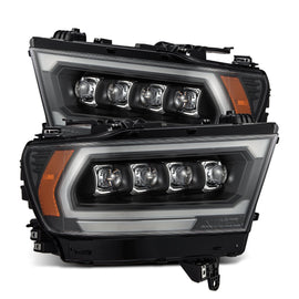 2019-2023 Ram 1500 (MK II 2500 Style) NOVA-Series LED Projector Headlights Black Headlights Assembly AlphaRex 