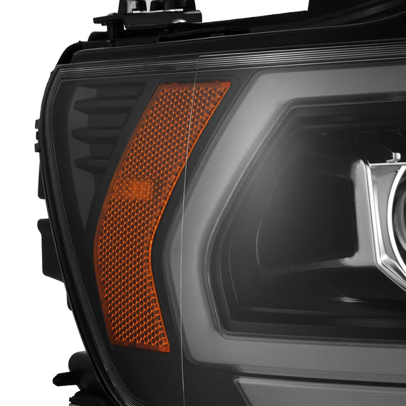 AlphaRex 2019-2023 Ram 1500 (MK II 2500 Style) PRO-Series Halogen Projector Headlights Black
