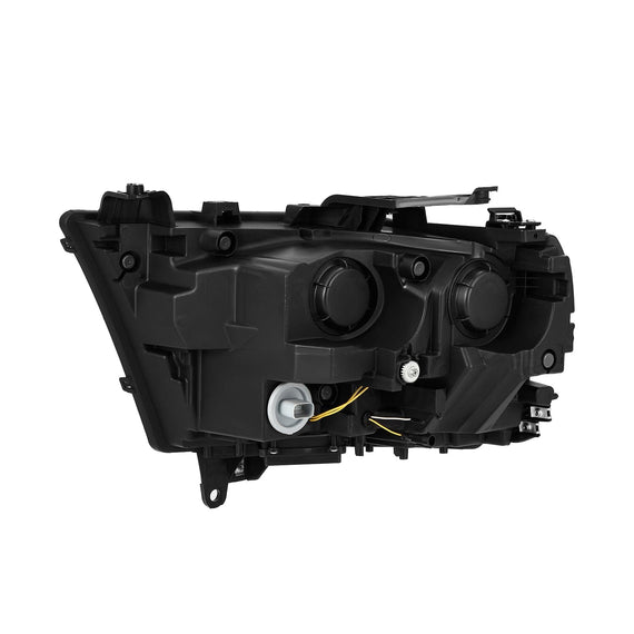 AlphaRex 2019-2023 Ram 1500 (MK II 2500 Style) PRO-Series Halogen Projector Headlights Black