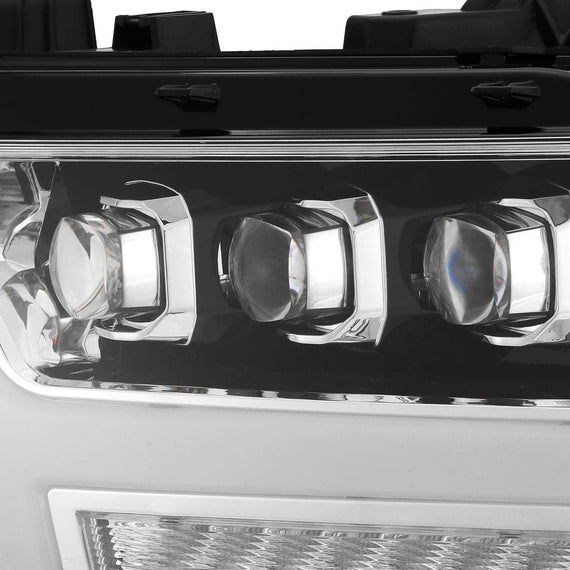 AlphaRex 2019-2023 Ram 1500 NOVA-Series LED Projector Headlights Chrome