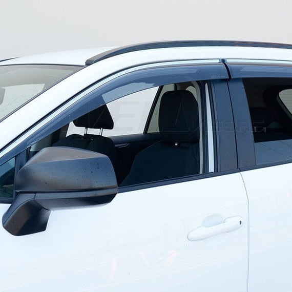 2019-2023 Toyota RAV4 Taped-on Window Visors (Chrome Trim)