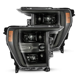 2021-2023 Ford F-150 LUXX-Series LED Projector Headlights Alpha-Black Headlights Assembly AlphaRex 