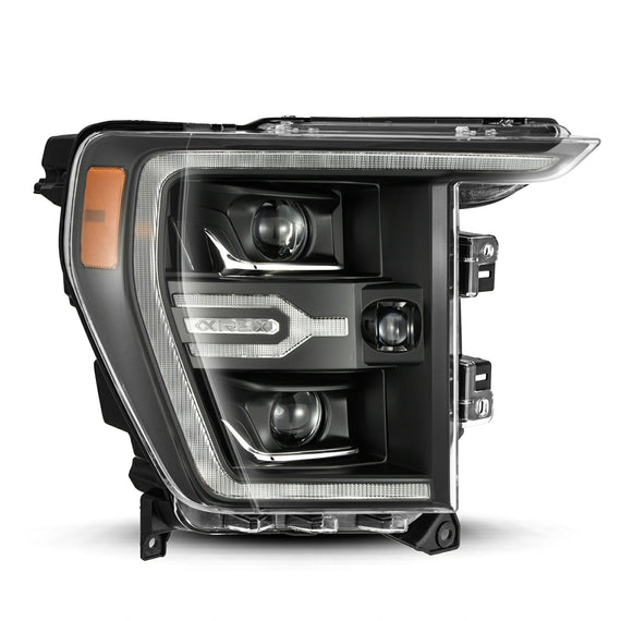 AlphaRex 2021-2023 Ford F-150 LUXX-Series LED Projector Headlights Black