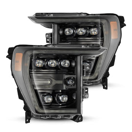 2021-2023 Ford F-150 NOVA-Series LED Projector Headlights Alpha-Black Headlights Assembly AlphaRex 