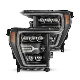 2021-2023 Ford F-150 NOVA-Series LED Projector Headlights Black Headlights Assembly AlphaRex 