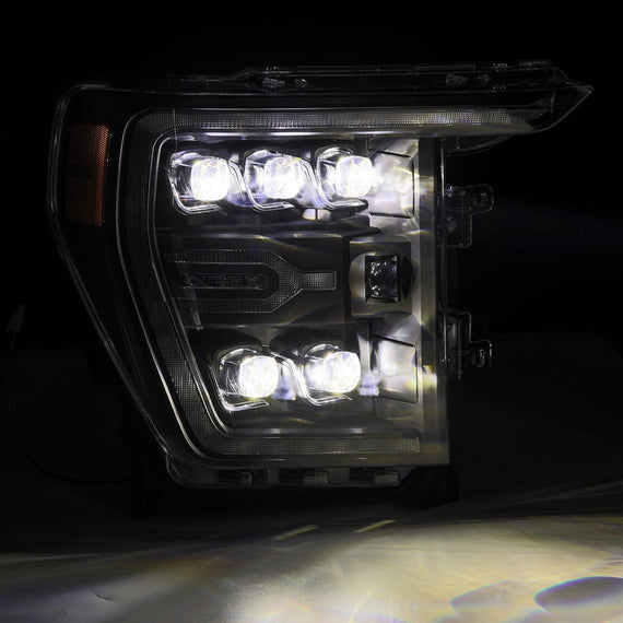 AlphaRex 2021-2023 Ford F-150 NOVA-Series LED Projector Headlights Black