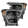 AlphaRex 2021-2023 Ford F-150 PRO-Series Halogen Projector Headlights Black